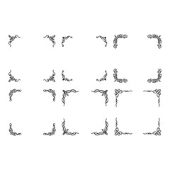 Naklejka premium Vintage frames Decorative Ornate Elements and Badges Vector format