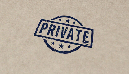 Private stamp and stamping