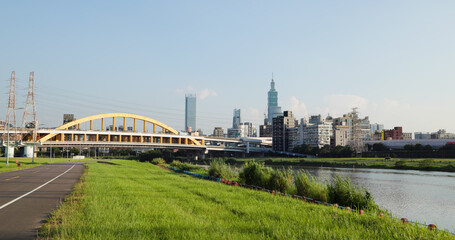 Taipei city skyline