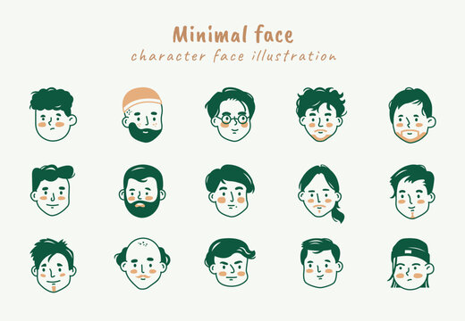 Minimal Face illustration