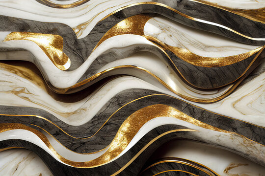 Marble Silver and Golden Pattern - DGi