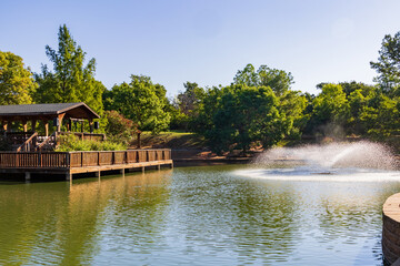 Sunny view of the landscape of EC Hafer Park