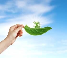 Ecology festival concept. Happy Durga Puja. Puja festival concept. Happy Diwali. Eco Puja festival...