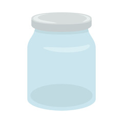 Jar Bottle Sign Emoji Icon Illustration. Glass Container Vector Symbol Emoticon Design Clip Art Sign Comic Style.