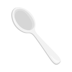 Spoon Sign Emoji Icon Illustration. Cutlery Vector Symbol Emoticon Design Clip Art Sign Comic Style.