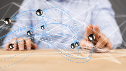 conference Digital Network and data concept 3d