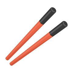 Chopsticks Sign Emoji Icon Illustration. Asian Food Vector Symbol Emoticon Design Clip Art Sign Comic Style.