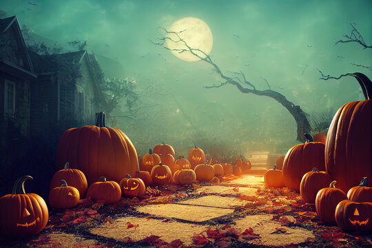 spooky halloween background