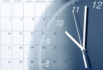 Clock and calendar