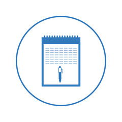 Diet plan patient prescription icon | Circle version icon |