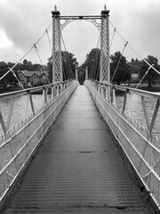 Bridge Crossing Over the River Ness in Scotland