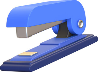 3D icon of stilized stapler - obrazy, fototapety, plakaty