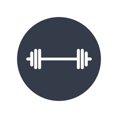 Dumbbell icon on white background. Vector illustration