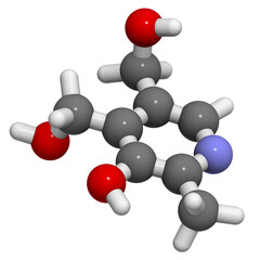 Vitamin B6 (pyridoxine) molecule