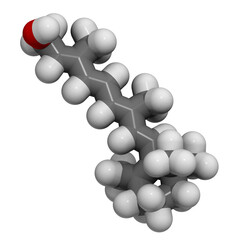 Vitamin A (retinol) molecule.