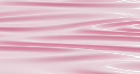 Pink cloth satin texture background. 3d rendering.