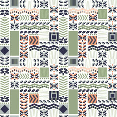 Scandinavian style seamless pattern, nordic design