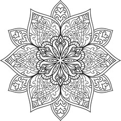 Mandalas for coloring book color pages.Anti-stress coloring book page for adults.