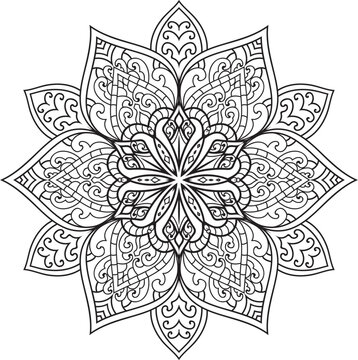 Mandalas for coloring book color pages.Anti-stress coloring book page for adults.