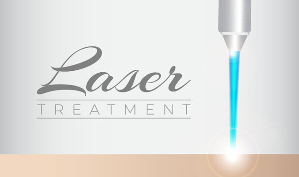 Laser Cosmetic Treatment Illustration Background