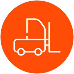 Forklift vector icon