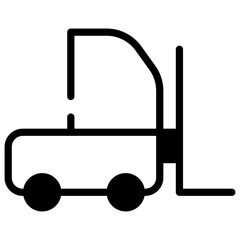 Forklift vector icon