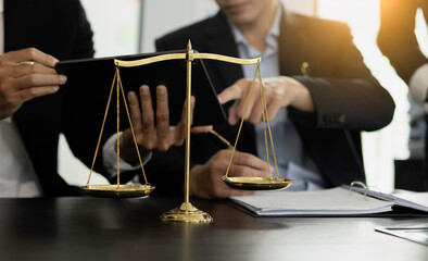 Concepts of Law and Legal services. Lawyer working, Law. 