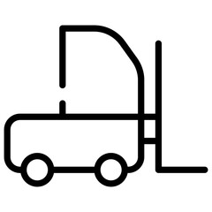 Forklift vector icon