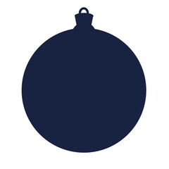 Fototapeta premium Christmas, Holiday, Celebration balls. Dark blue background. 