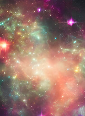 Obraz premium espaço, estrela, galáxia, nebulosa, universo