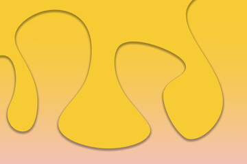 yellow and pink background with abstract shapes