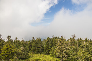 Break in the clouds