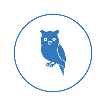 Animal bird cute owl icon | Circle version icon |