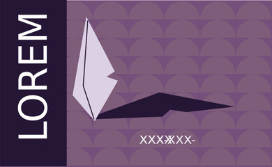 Purple business card