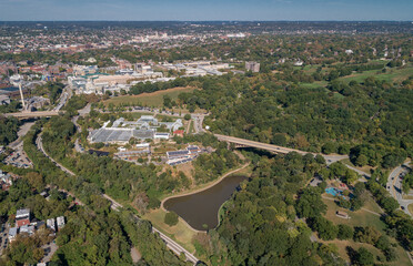 Schenley Park and Phipps Conservatory Botanical Gardens in Pittsburgh, Pennsylvania