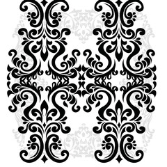 Oriental vector damask patterns for greeting cards and wedding invitations.