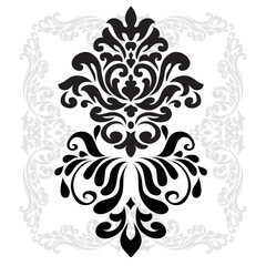 Oriental vector damask patterns for greeting cards and wedding invitations.