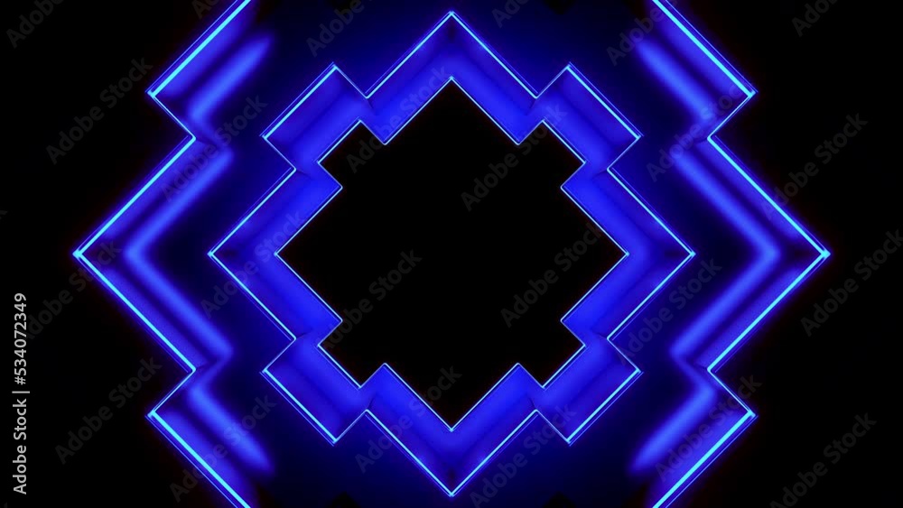 Poster futuristic geometric pattern pulsates. design. pulsating 3d pattern in futuristic style. technologic