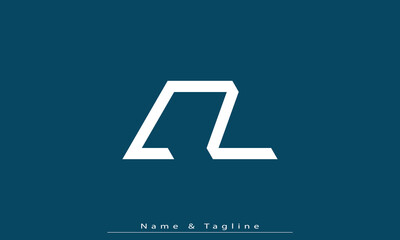 Alphabet letters Initials Monogram logo LZ , ZL - obrazy, fototapety, plakaty