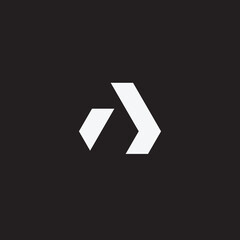 abstract running sport logo design