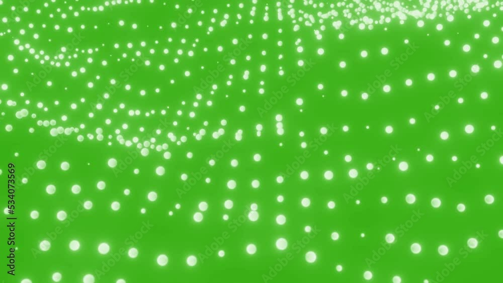 Poster wavy lines with dots. design. minimalistic animation with moving wavy dots. dots move in linear wave