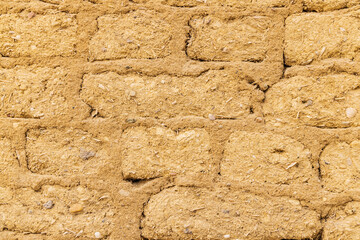 Stone wall in the village of Faiyum.