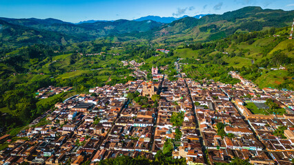 jerico Colombian little small village town in Antioquia region mountains medellin 