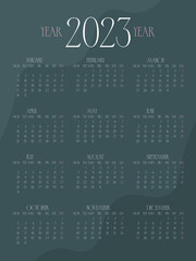 calendar for 2023	