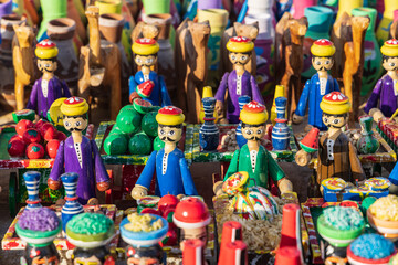 Fototapeta premium Souvenirs for sale to tourist at Faiyum Oasis.