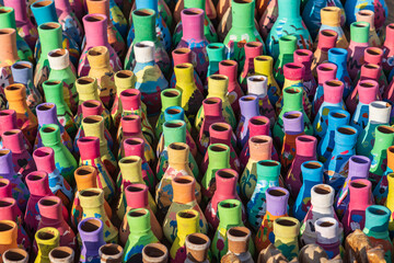 Ceramics for sale to tourist at Faiyum Oasis.