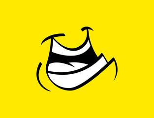 Smile Icon Vector. happiness Symbol. smile face expression. vector illustration