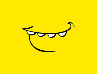 Smile Icon Vector. happiness Symbol. smile face expression. vector illustration