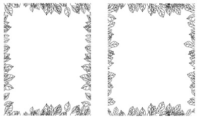leaves page border