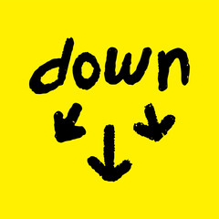 Up and down arrow icon vector, vector illustration